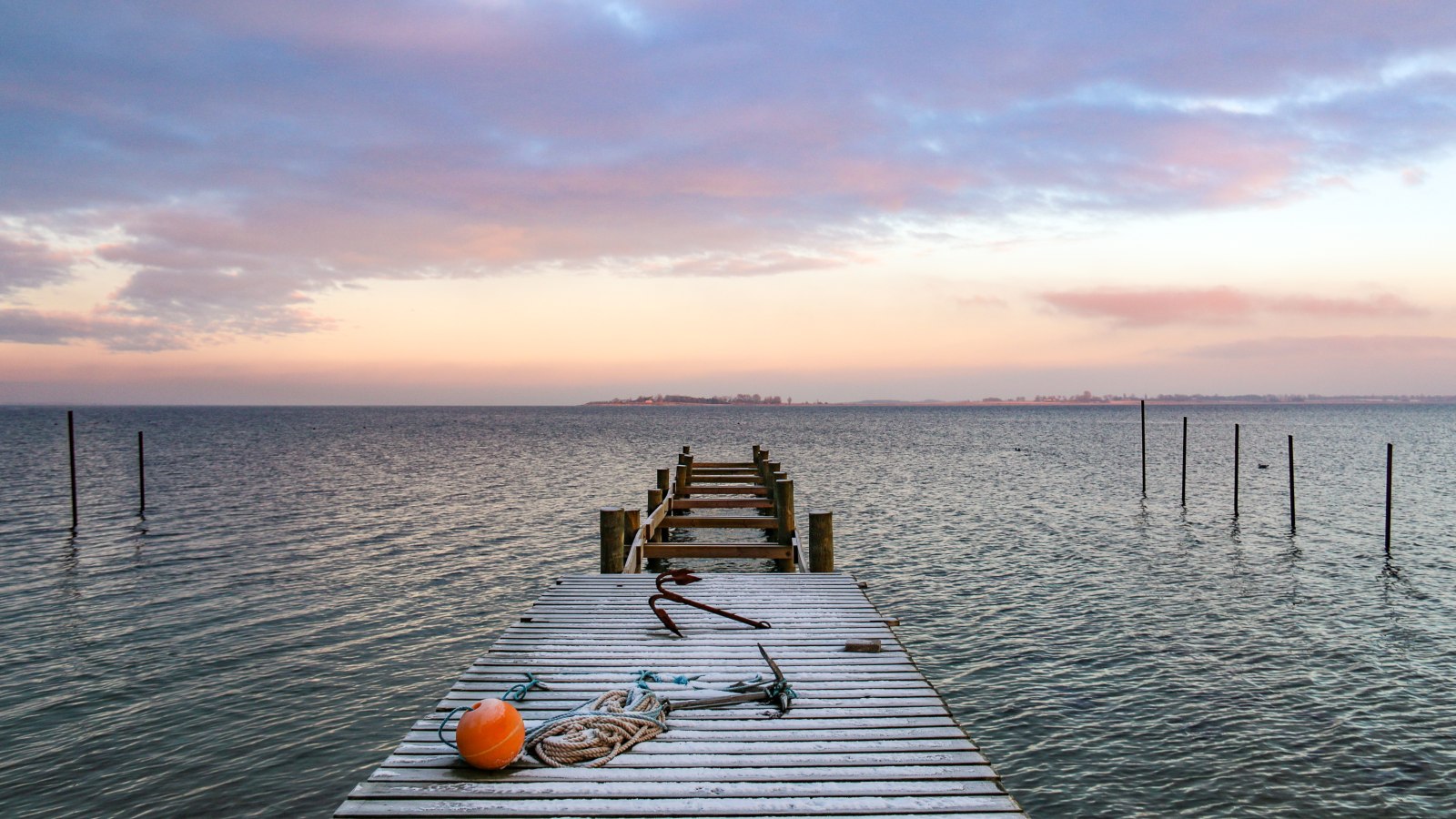 Bro med sne på | Vinter