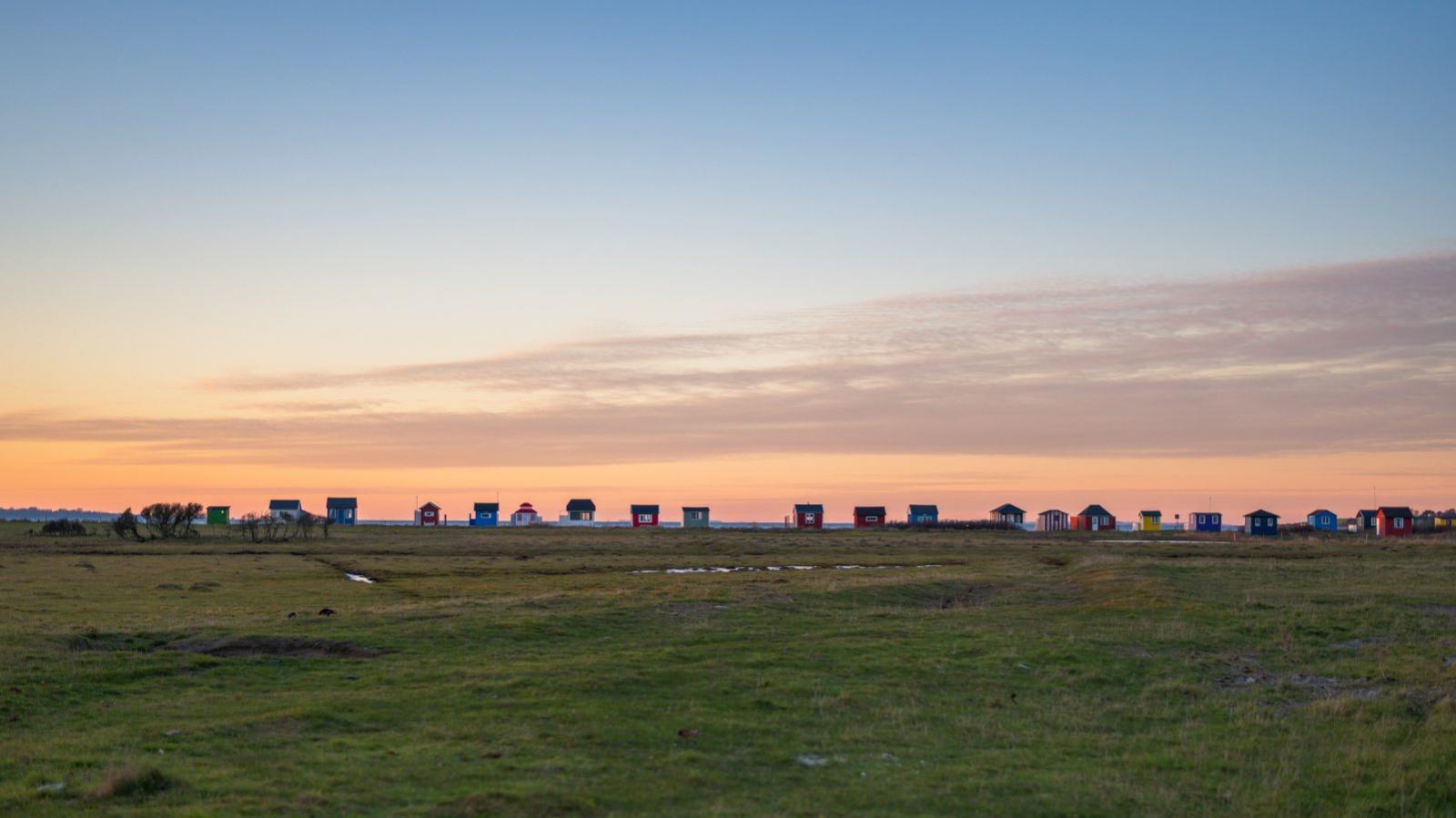 Badehusene på Vesterstrand