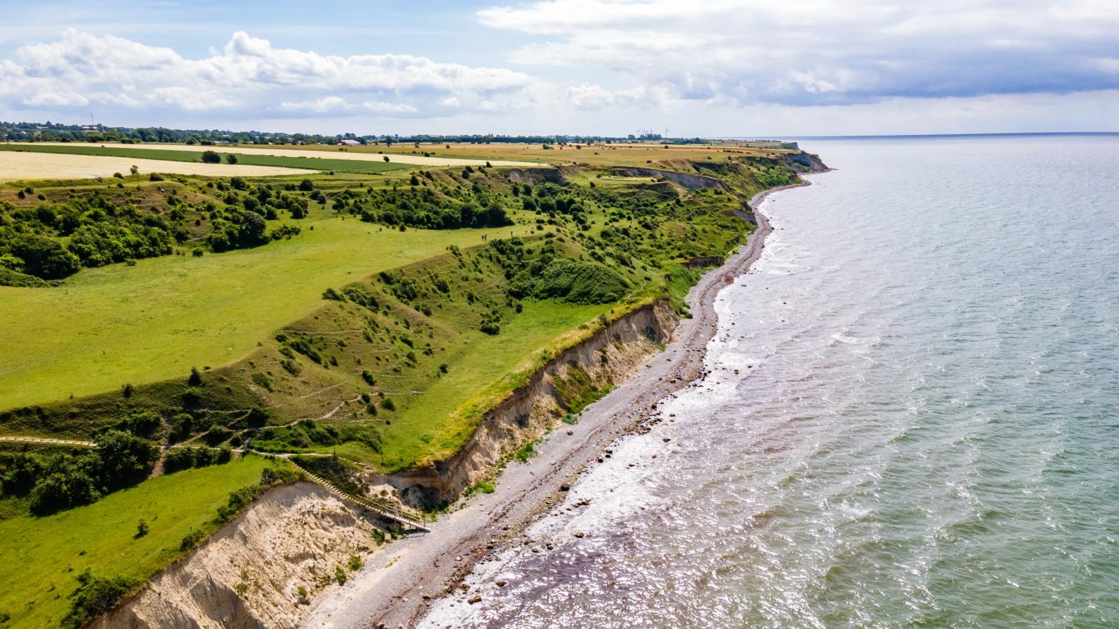 Voderup Klint på Ærø, naturoplevelser på Ærø, naturområder på Ærø, lejrskole på Ærø