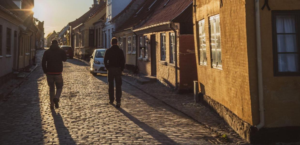 Forår, sol, Ærøskøbing, by