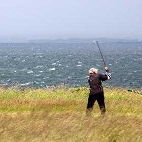 Golf i blæsevejr