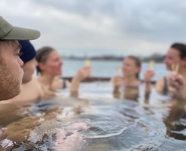 Vildmarksbad, vinter, forår, efterår, Ommel, Kleven